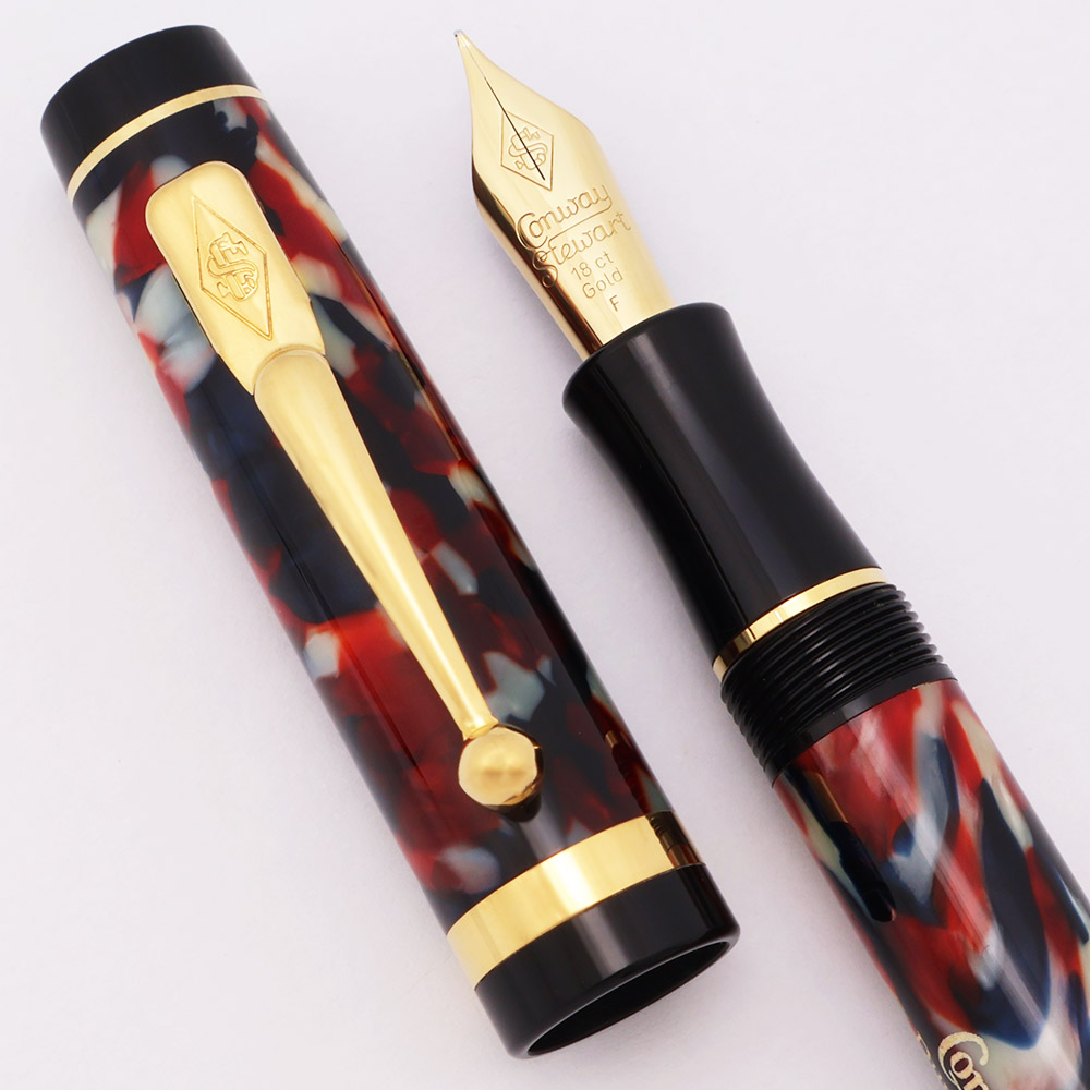 Conway Stewart Duro Levenger Fountain Pen LE (02/500) - Red White